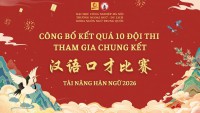 GHI DẤU ẤN TẠI TÀI NĂNG HÁN NGỮ 2026 – KHOA DU LỊCH & NGOẠI NGỮ LỌT TOP 10 CHUNG KẾT